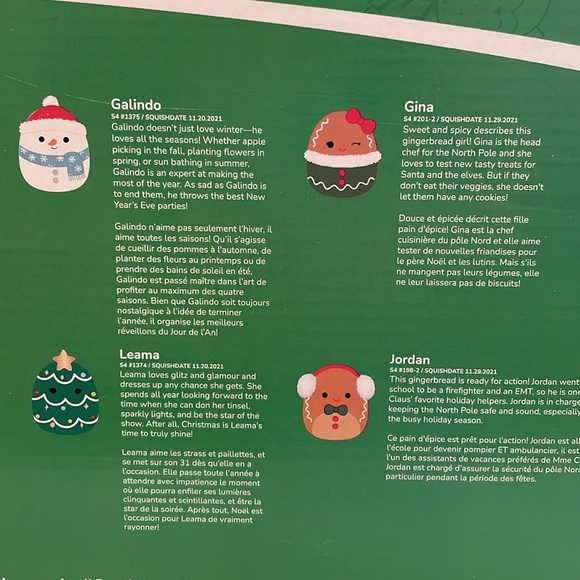 ⚡️New 4” 2023 Christmas Squishmallow Ornaments Boxed Set-8 pack - Picture 8 of 8